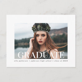Anuncio de graduación de estilo simple | Foto