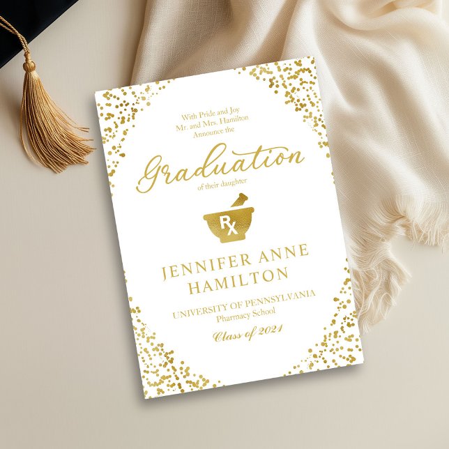Anuncio de Graduación de Farmacia de los Padres (Subido por el creador)