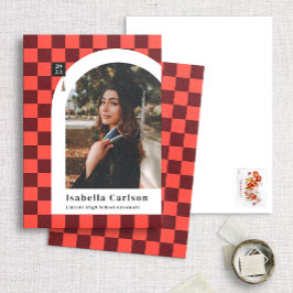 Anuncio de graduación de foto de arco de control d