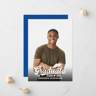 Anuncio de graduación de foto de escuela secundari