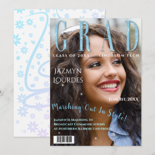 Anuncio de graduación de foto de portada de la rev