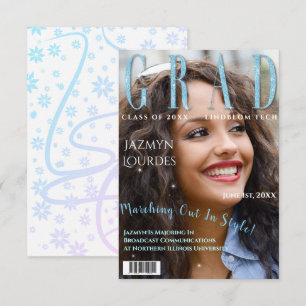 Anuncio de graduación de foto de portada de la rev