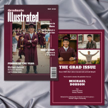 Anuncio de graduación de foto de revista cuatro co