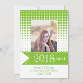 Anuncio de graduación de foto del Modelo Verde Bri