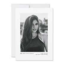 Anuncio de graduación de foto minimalista moderna