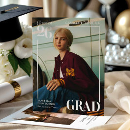 Anuncio de graduación de foto moderna