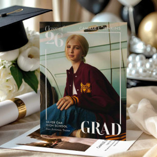 Anuncio de graduación de foto moderna