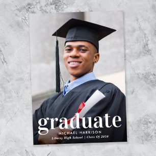 Anuncio de Graduación de Foto Moderna