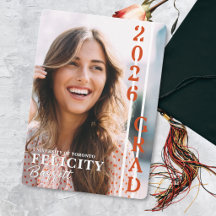 Anuncio de Graduación de Foto Moderna Clase de 202