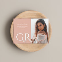 Anuncio de graduación de foto moderna personalizad