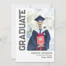 Anuncio de Graduación de Foto Moderna Sencilla
