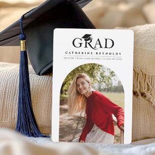 Anuncio de graduación de foto moderna simple