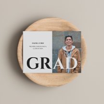 Anuncio de graduación de foto personalizada modern