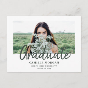 Anuncio de graduación de foto rústica 2025 