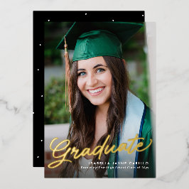 Anuncio de graduación de foto simple moderna para