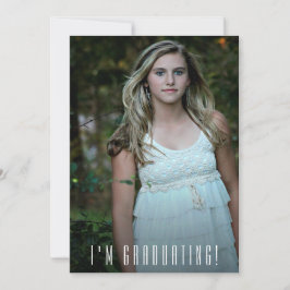 Anuncio de graduación de foto trendy