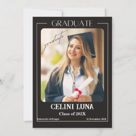 Anuncio De Graduación De Fotografías Clásicas De C