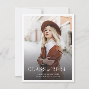 Anuncio de graduación de fotos simples 2026