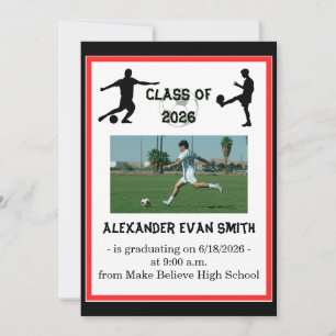 Anuncio de Graduación de Fútbol de Clase Senior de