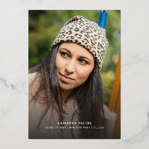 Anuncio de graduación de Grad Photos Gold Foil 202
