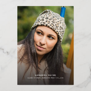 Anuncio de graduación de Grad Photos Gold Foil 202