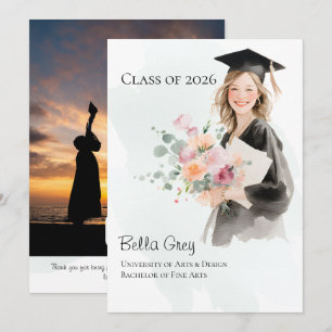 Anuncio de graduación de Graduate Girl 2026
