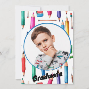 Anuncio de Graduación de Kinder Colorido