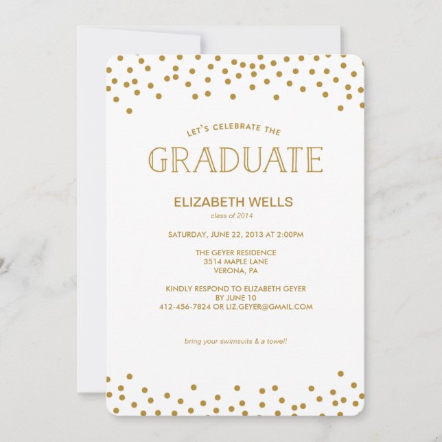 Anuncio de Graduación de la Clase de 2014 - CONFET (Anverso)