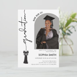 Anuncio de graduación de la clase de 2026 con foto