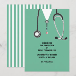 Anuncio de graduación de la escuela de enfermería