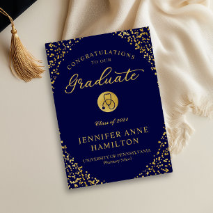 Anuncio de graduación de la escuela de enfermería 