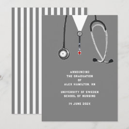Anuncio de graduación de la escuela de enfermería