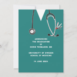 Anuncio de graduación de la facultad de medicina