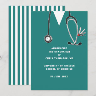 Anuncio de graduación de la facultad de medicina