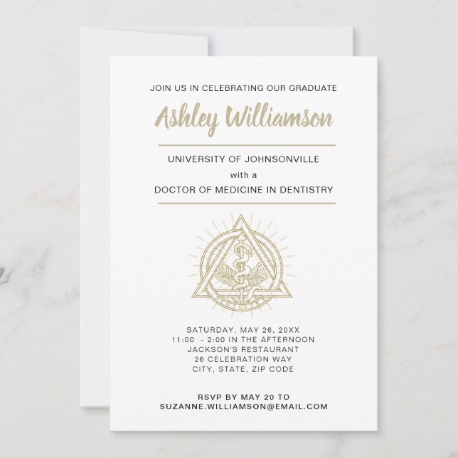 Anuncio de Graduación de la Facultad de Odontologí (Anverso)