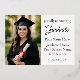 Anuncio de graduación de la promoción de 2026
