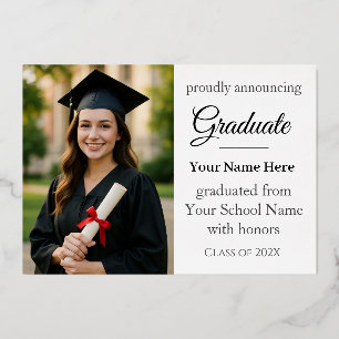 Anuncio de graduación de la promoción de 2026
