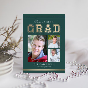 Anuncio de graduación de la universidad brillante 