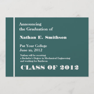 Anuncio de Graduación de la Universidad Verde Turq
