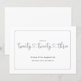 Anuncio de graduación de mujer linda