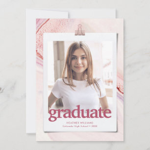 Anuncio de graduación de tipografía moderna