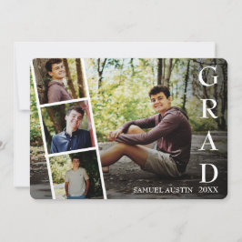 Anuncio de graduación de tira de película de colla