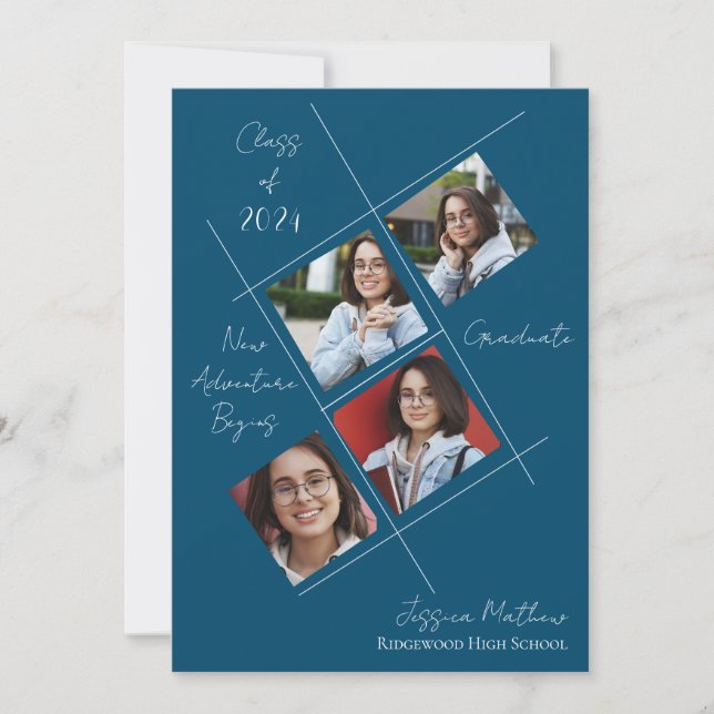 Anuncio de graduación de varias fotos de la promoc (Anverso)