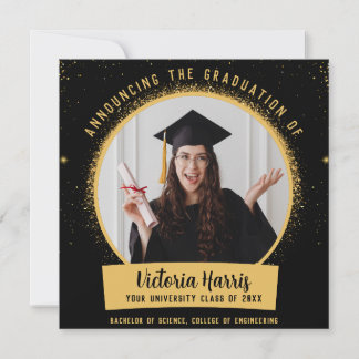Anuncio de graduación divertido con foto personali