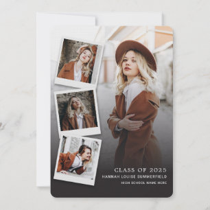 Anuncio de graduación elegante 2026 con varias fot
