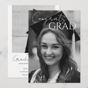 Anuncio de graduación/fiesta con foto moderna