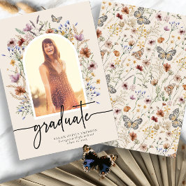 Anuncio de graduación floral