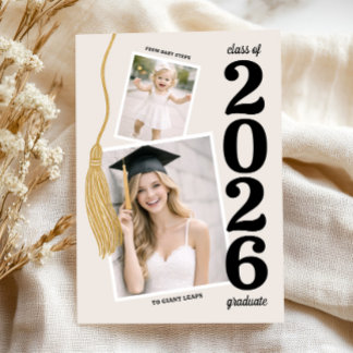 Anuncio de Graduación, Foto Moderna de Graduación