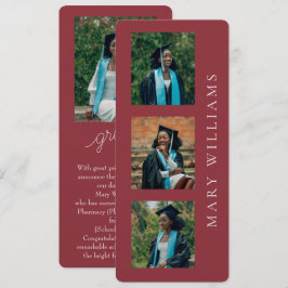 Anuncio de graduación Fotos y texto personalizable