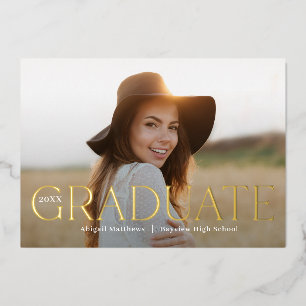 Anuncio de Graduación Invitación Clásica de Gradua